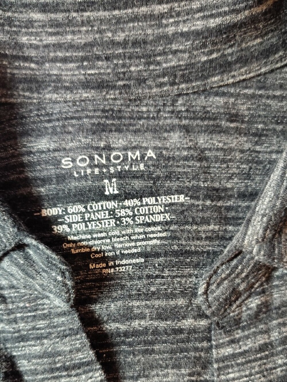 SONOMA Women's Black Striped Button-Front Sweater - Picture 2 of 6